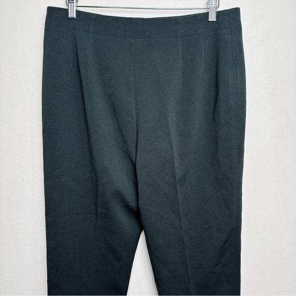 Club Monaco Womens 12 Dark Green Tapered Leg Crepe Trouser - Picture 8 of 12